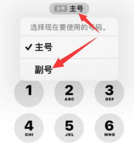 石拐苹果14维修店分享iPhone 14 Pro Max使用副卡打电话的方法 