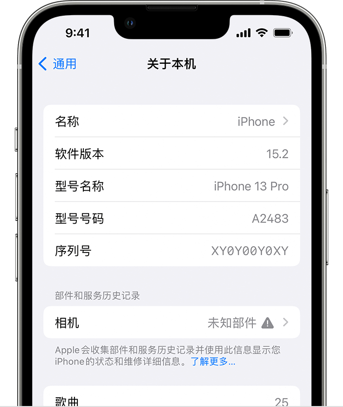 石拐苹果维修分享iPhone 出现提示相机“未知部件”是什么原因？ 